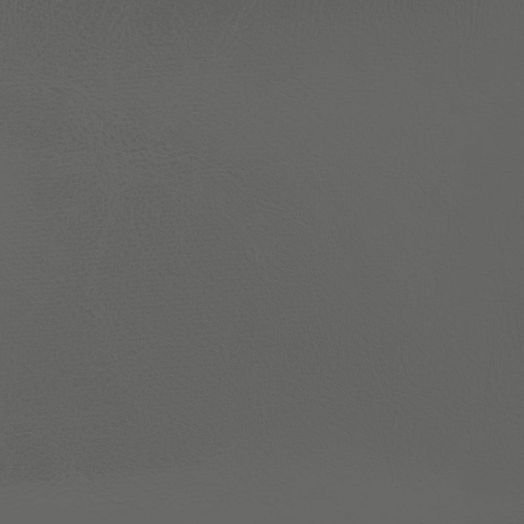 lænestol med fodskammel kunstlæder grå