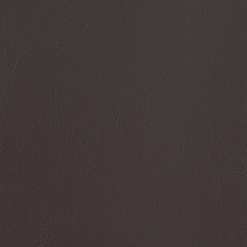 lænestol med fodskammel kunstlæder brun