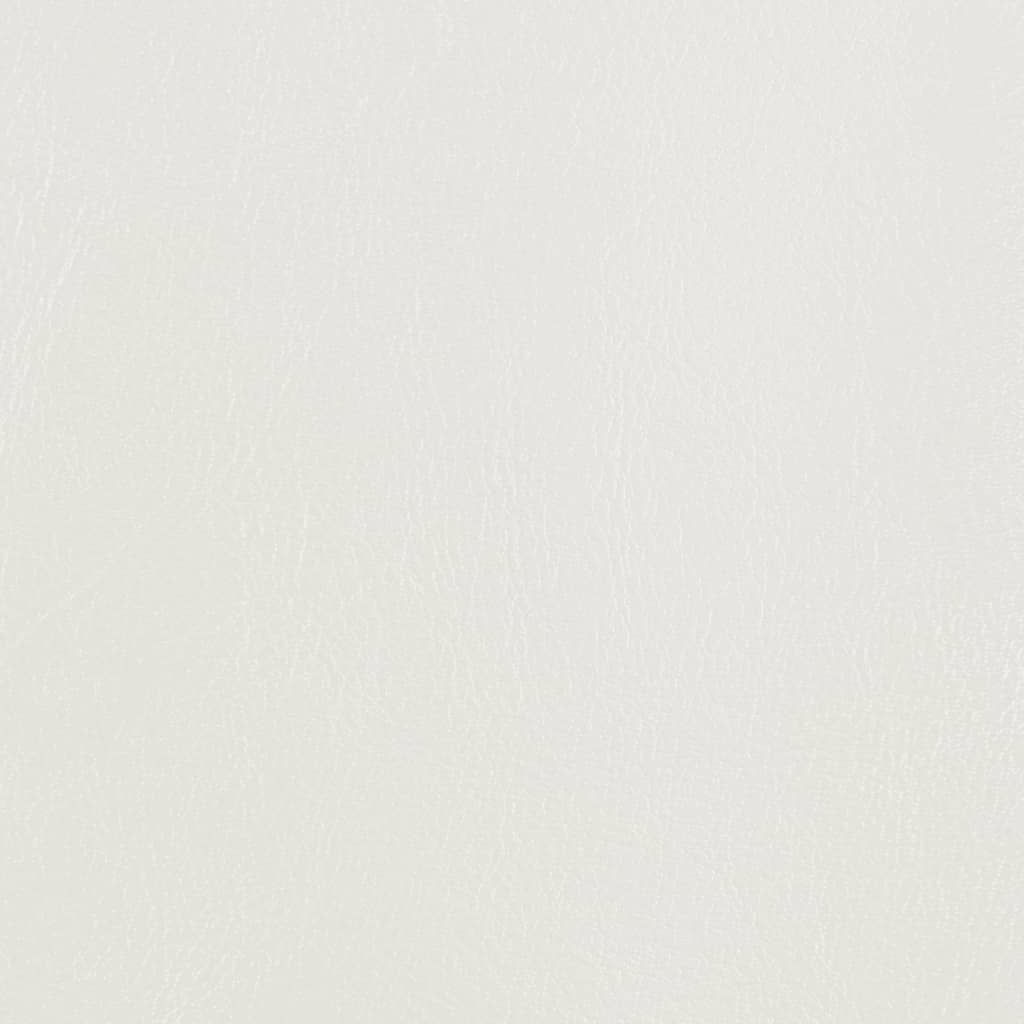 lænestol med fodskammel kunstlæder hvid