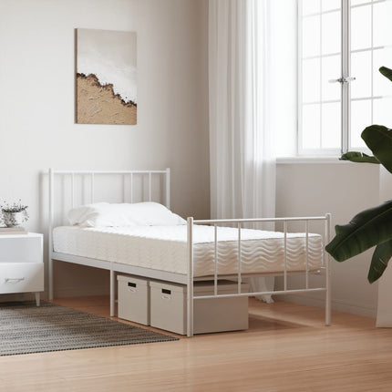 skummadras 90x190 cm hårdhed H2 H3 hvid