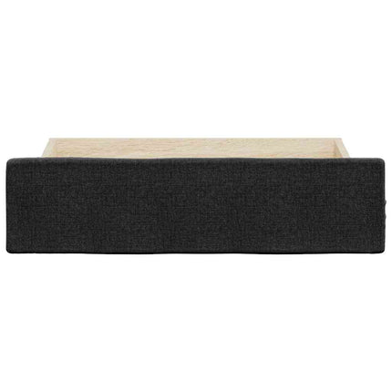 sengeskuffer 2 stk. konstrueret træ og stof sort