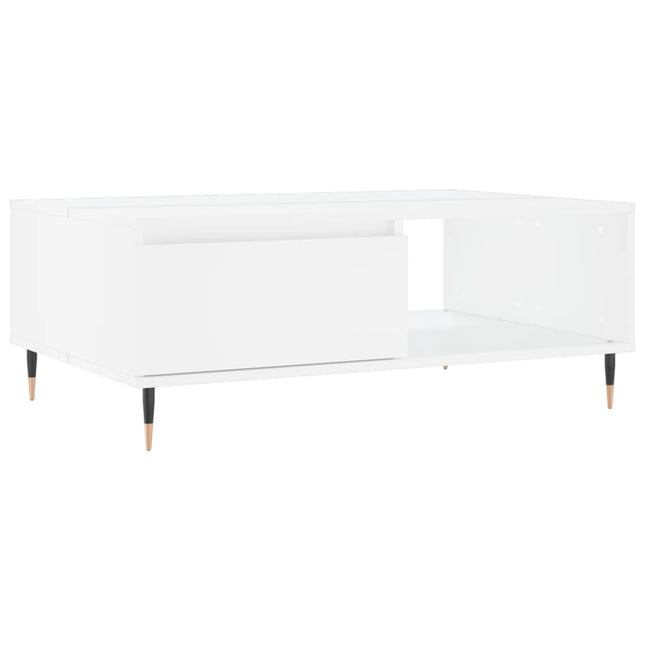 sofabord 90x60x35 cm konstrueret træ hvid