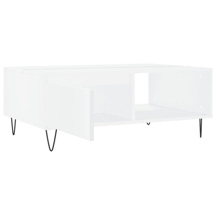 sofabord 90x60x35 cm konstrueret træ hvid