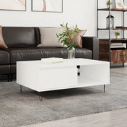 sofabord 90x60x35 cm konstrueret træ hvid