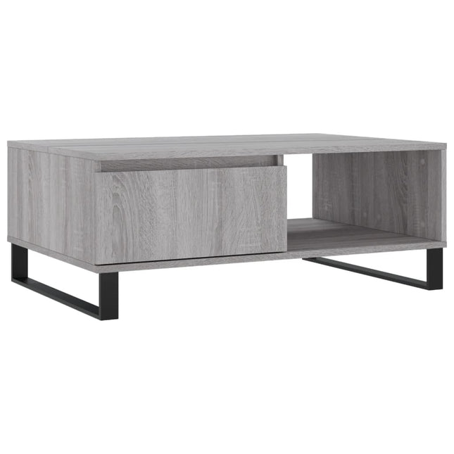 sofabord 90x60x35 cm konstrueret træ grå sonoma-eg