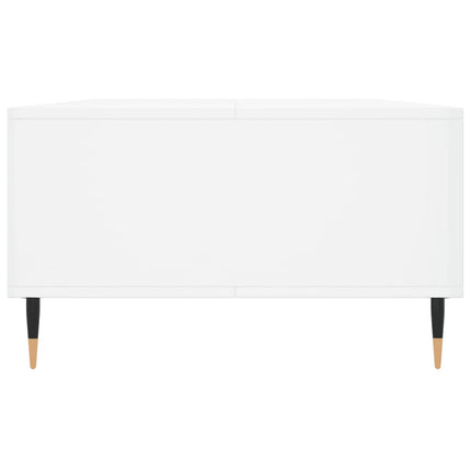 sofabord 104x60x35 cm konstrueret træ hvid højglans