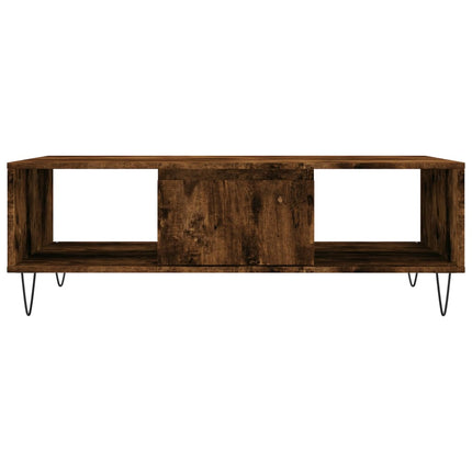 sofabord 104x60x35 cm konstrueret træ røget egetræsfarve