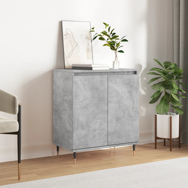 skænk 60x35x70 cm konstrueret træ betongrå
