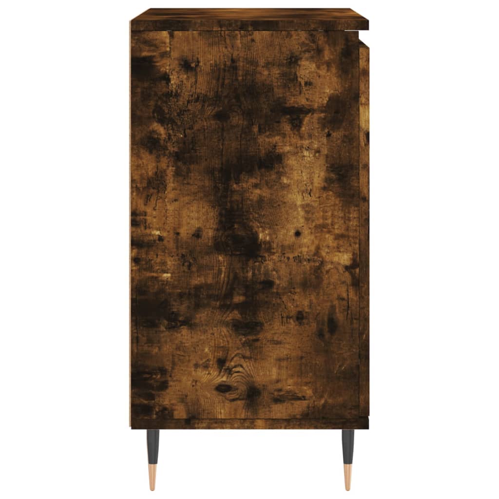 skænk 60x35x70 cm konstrueret træ røget egetræsfarve