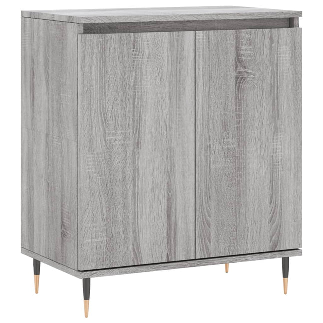 skænk 60x35x70 cm konstrueret træ grå sonoma-eg