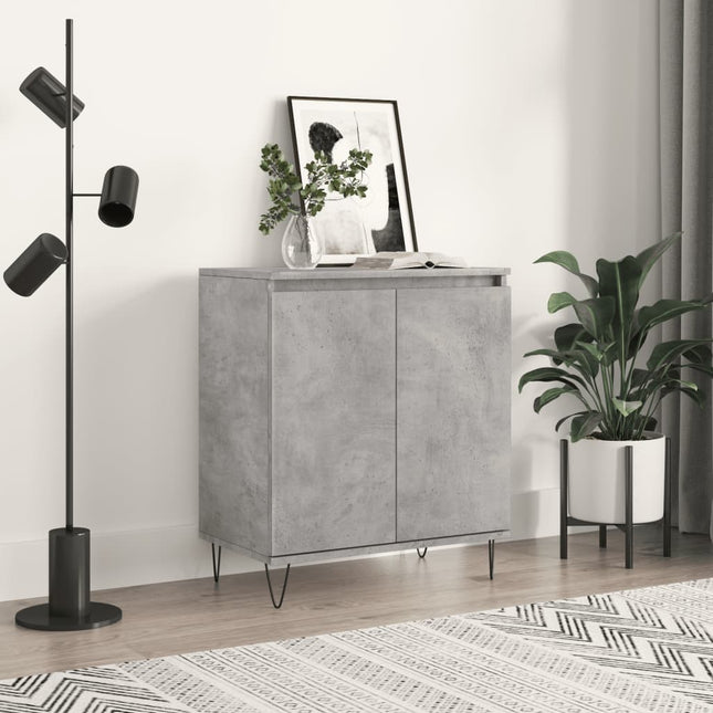 skænk 60x35x70 cm konstrueret træ betongrå