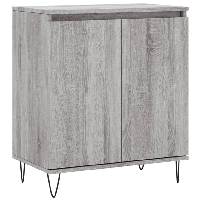 skænk 60x35x70 cm konstrueret træ grå sonoma-eg