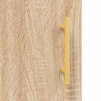 væghængt skab 69,5x34x90 cm konstrueret træ sonoma-eg