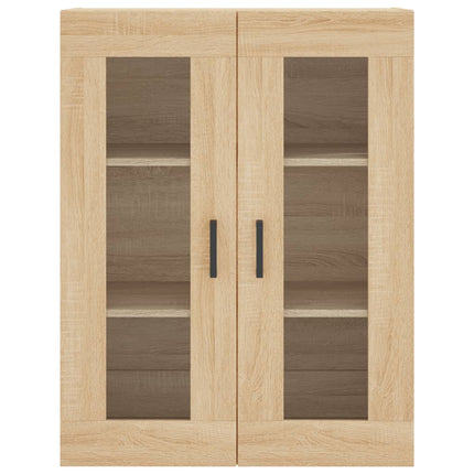væghængt skab 69,5x34x90 cm konstrueret træ sonoma-eg