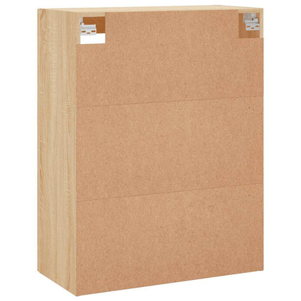 væghængt skab 69,5x34x90 cm konstrueret træ sonoma-eg