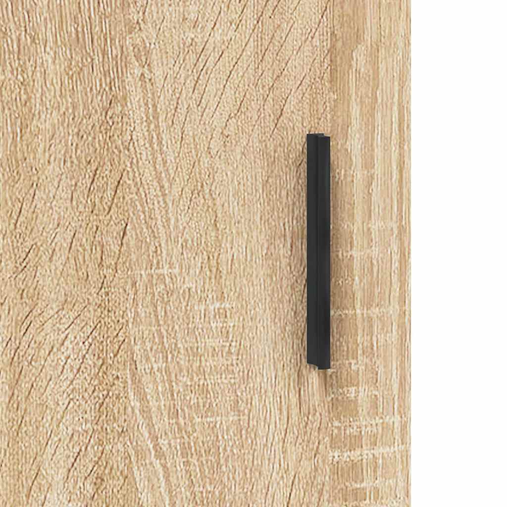 væghængt skab 69,5x34x90 cm konstrueret træ sonoma-eg