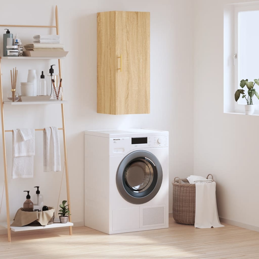 vægskab 34,5x34x90 cm sonoma-eg