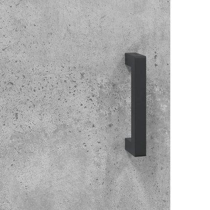 vægskab 34,5x34x90 cm konstrueret træ betongrå