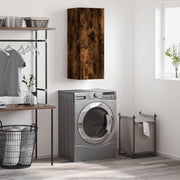 vægskab 34,5x34x90 cm røget egetræsfarve