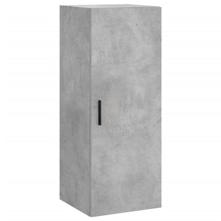 vægskab 34,5x34x90 cm konstrueret træ betongrå