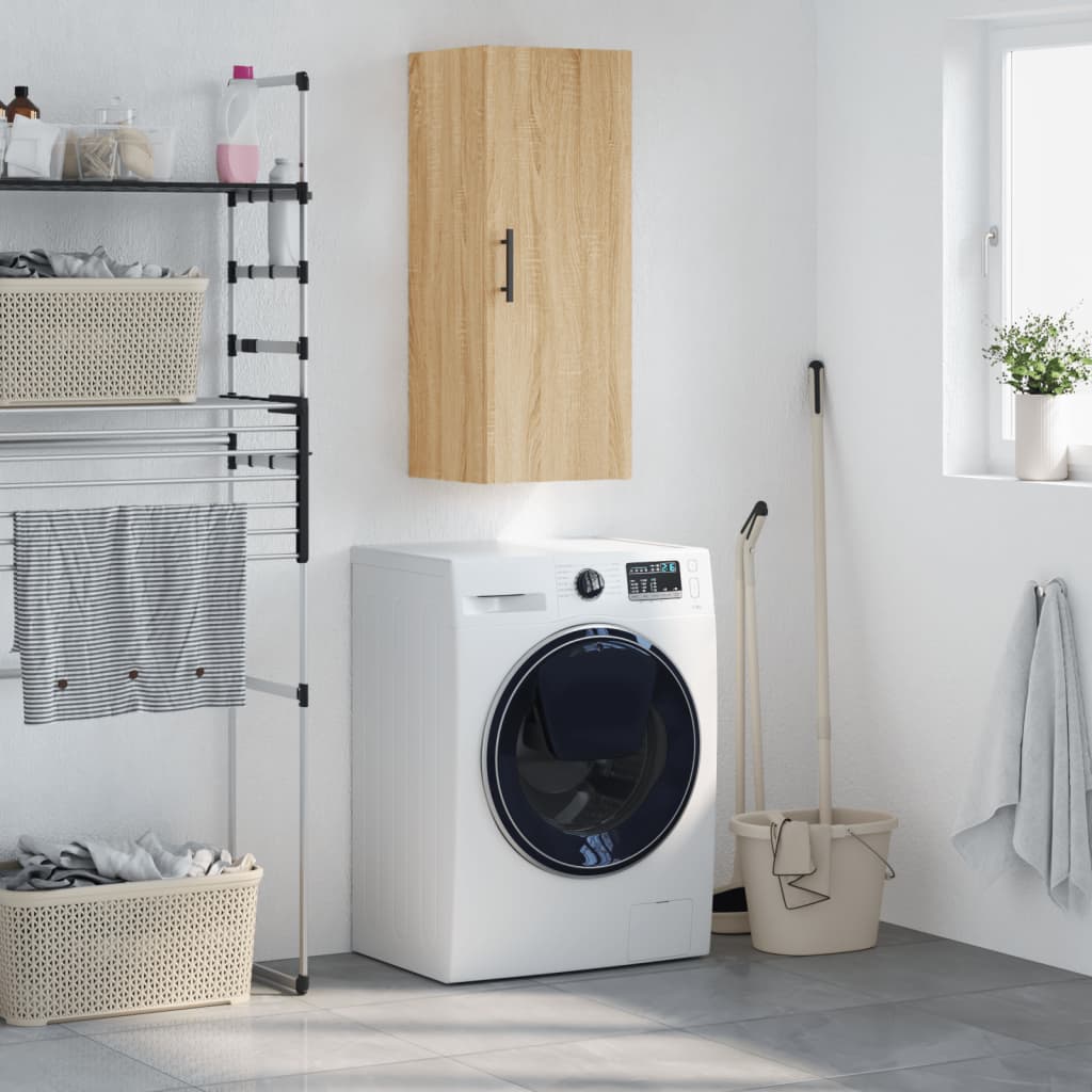 vægskab 34,5x34x90 cm sonoma-eg