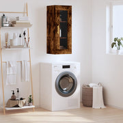 vægskab 34,5x34x90 cm røget egetræsfarve