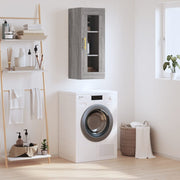 vægskab 34,5x34x90 cm grå sonoma-eg