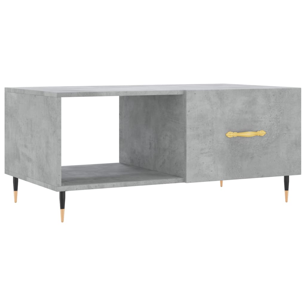 sofabord 90x50x40 cm konstrueret træ betongrå