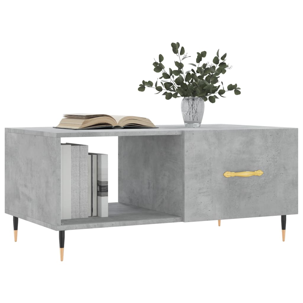 sofabord 90x50x40 cm konstrueret træ betongrå