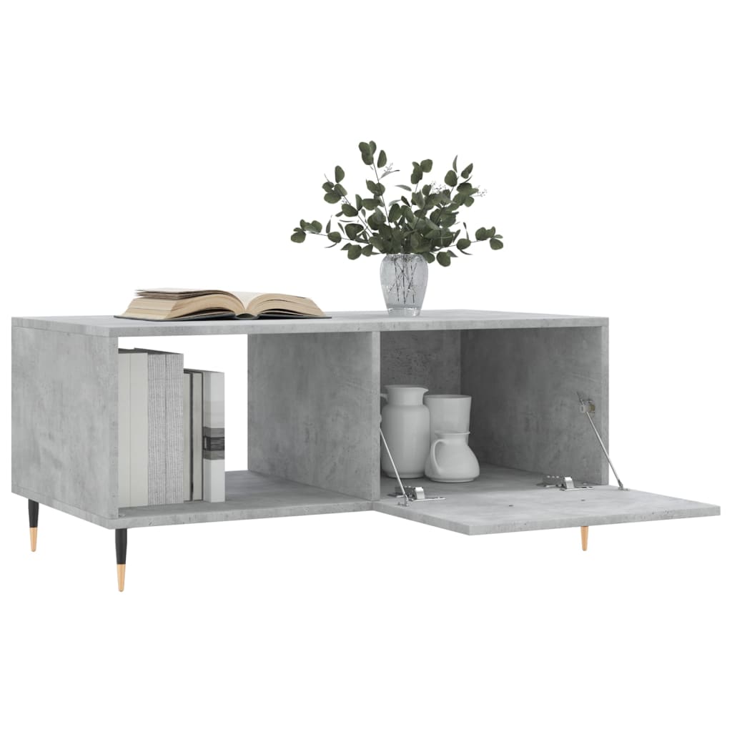 sofabord 90x50x40 cm konstrueret træ betongrå