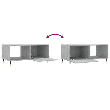 sofabord 90x50x40 cm konstrueret træ betongrå