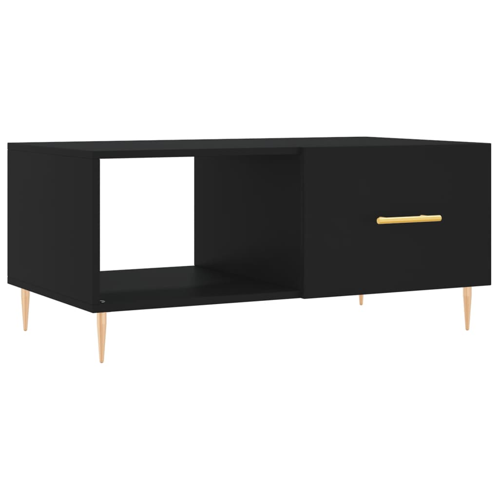 sofabord 90x50x40 cm konstrueret træ sort