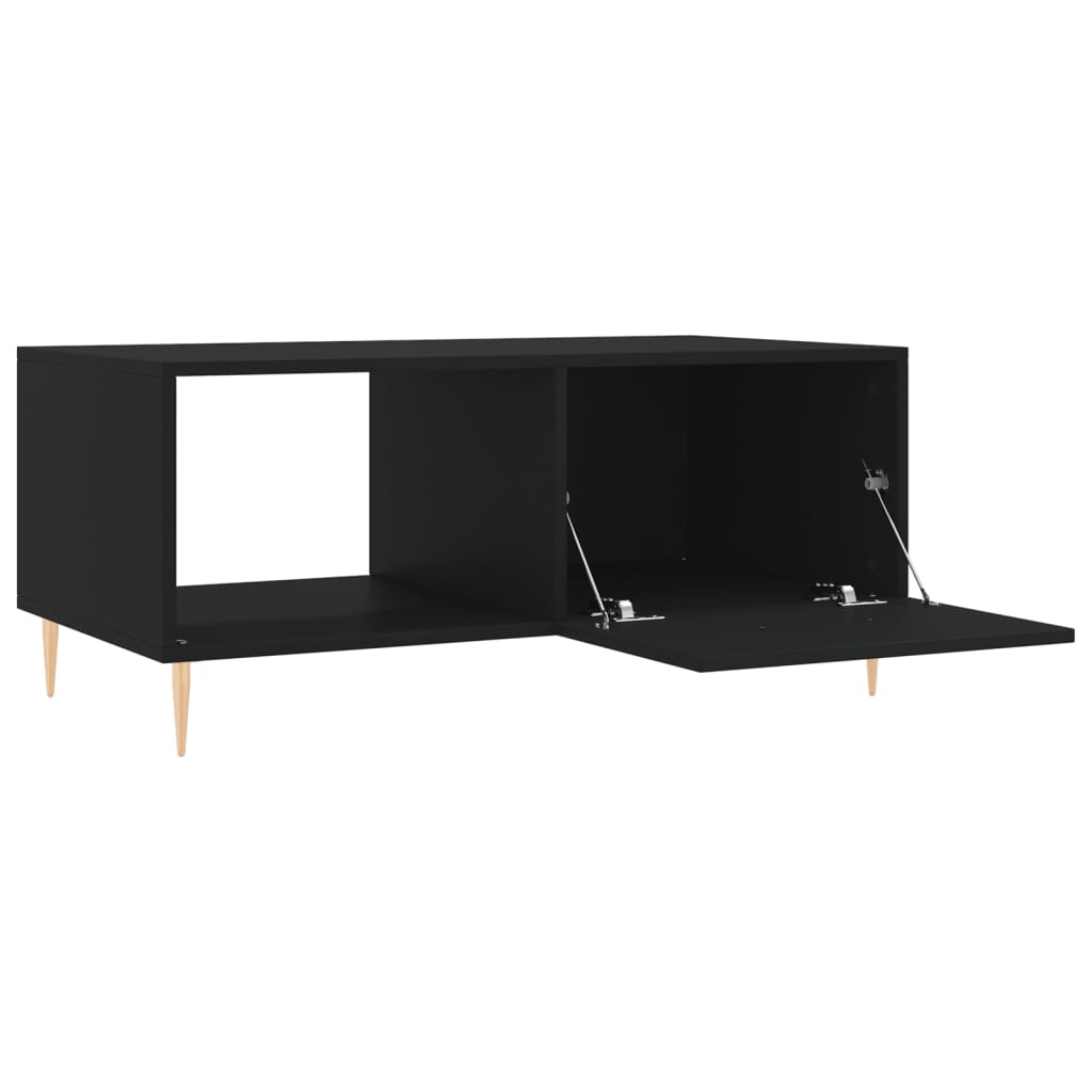 sofabord 90x50x40 cm konstrueret træ sort