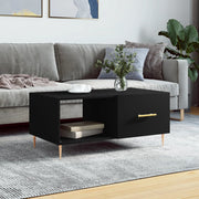 sofabord 90x50x40 cm konstrueret træ sort