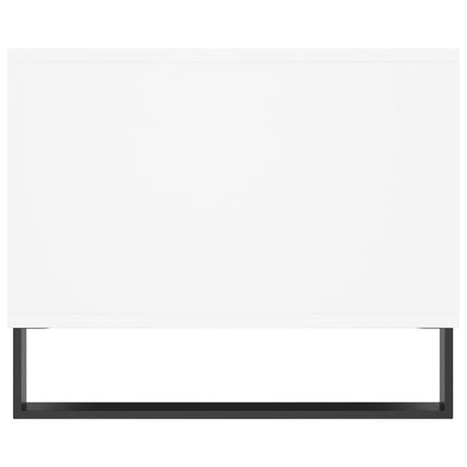 sofabord 90x50x40 cm konstrueret træ hvid