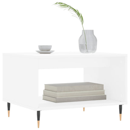 sofabord 60x50x40 cm konstrueret træ hvid