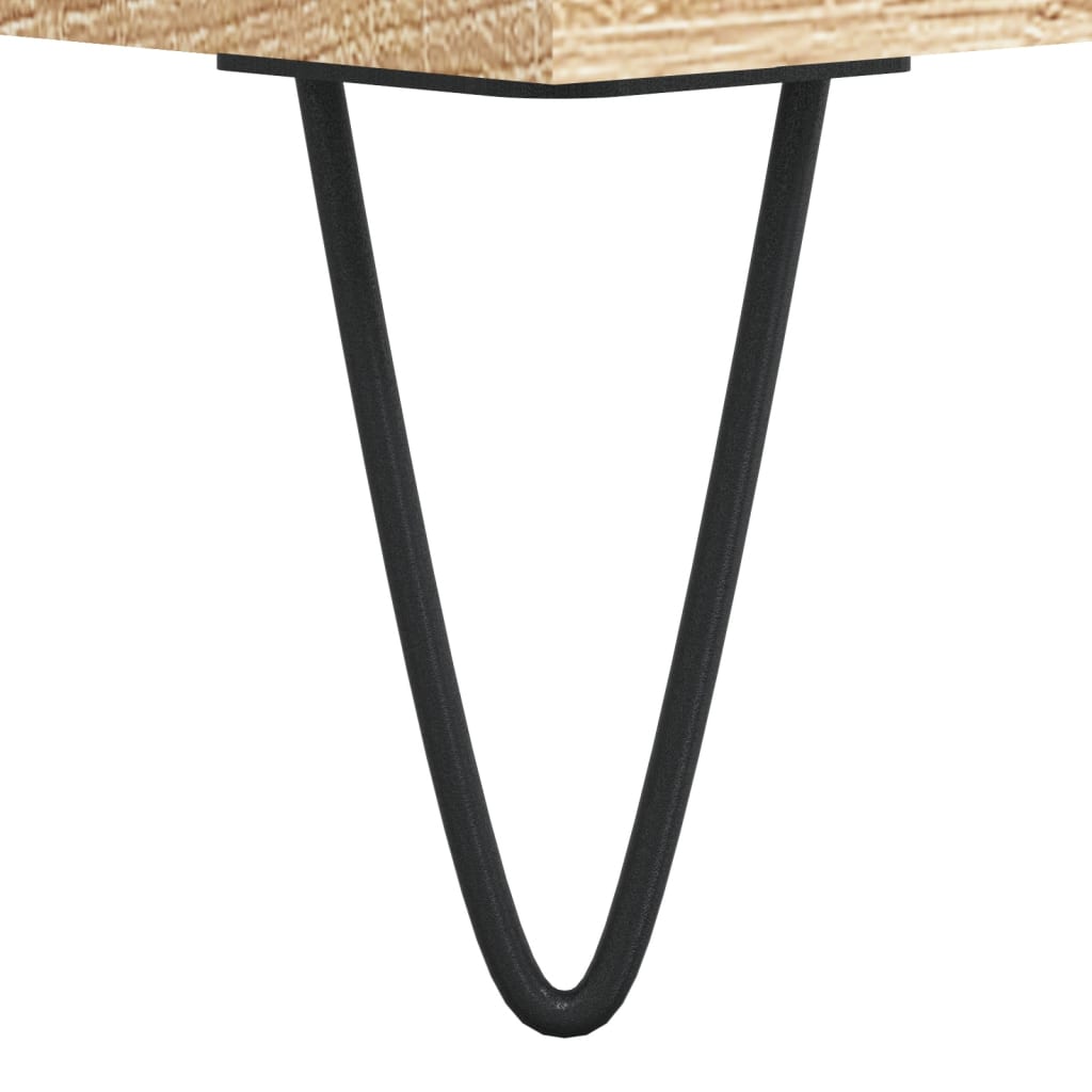 sofabord 60x50x40 cm konstrueret træ sonoma-eg