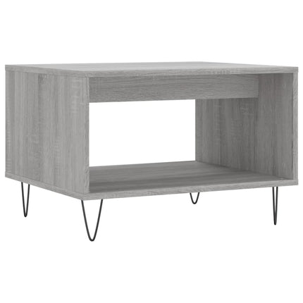 sofabord 60x50x40 cm konstrueret træ grå sonoma-eg