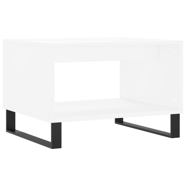 sofabord 60x50x40 cm konstrueret træ hvid