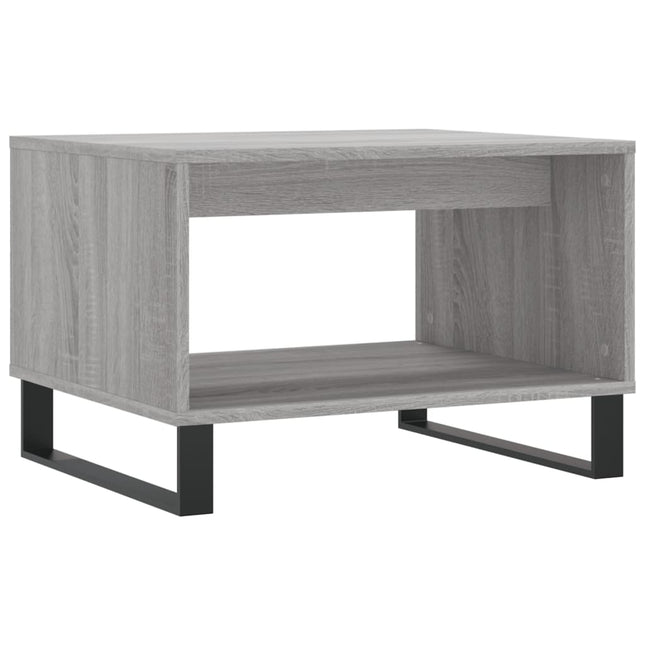 sofabord 60x50x40 cm konstrueret træ grå sonoma-eg