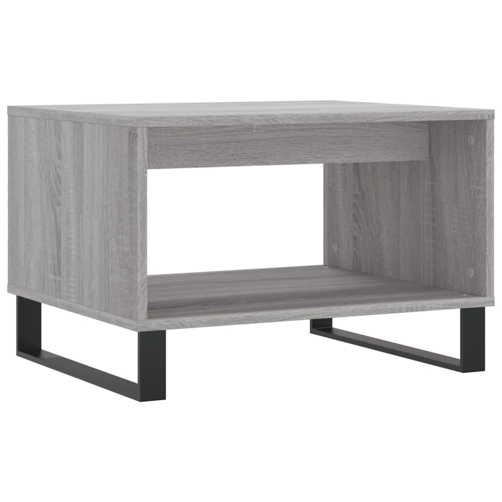 sofabord 60x50x40 cm konstrueret træ grå sonoma-eg