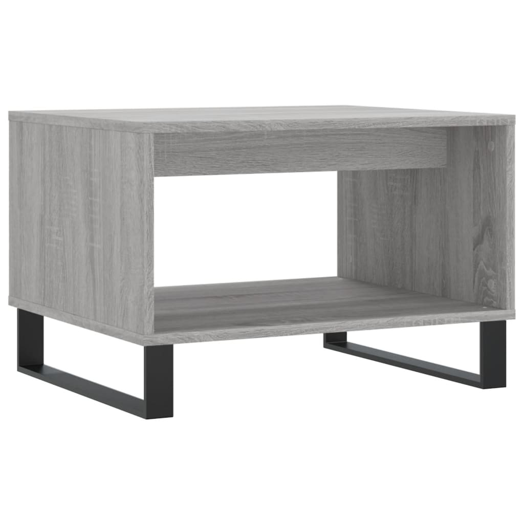 sofabord 60x50x40 cm konstrueret træ grå sonoma-eg