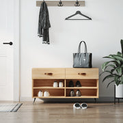 skobænk 102x35x55 cm konstrueret træ sonoma-eg