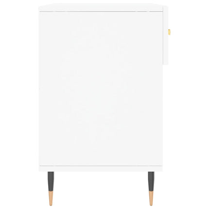 skobænk 102x35x55 cm konstrueret træ hvid
