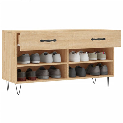 skobænk 102x35x55 cm konstrueret træ sonoma-eg