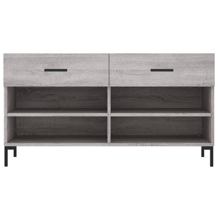 skobænk 102x35x55 cm konstrueret træ grå sonoma-eg