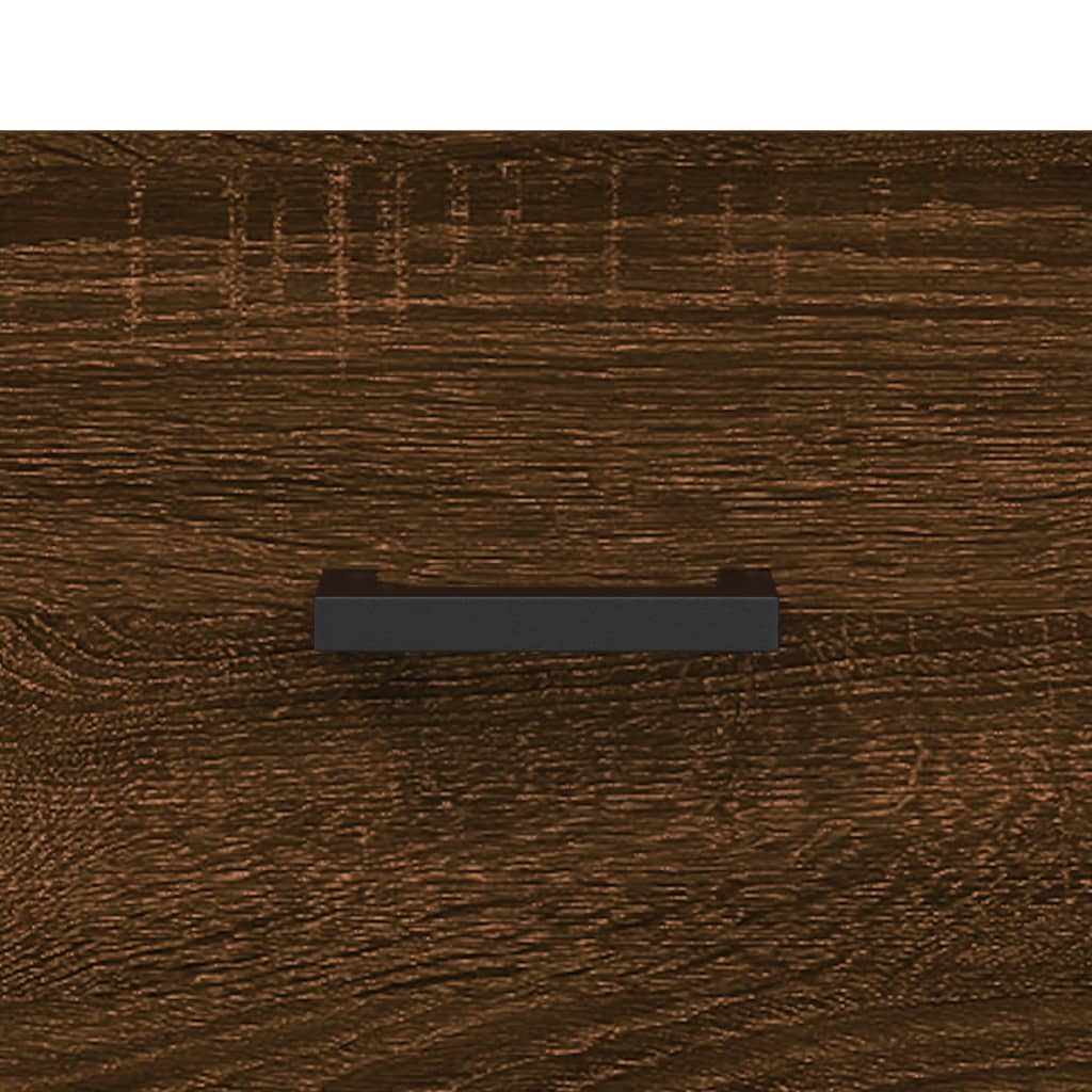 skobænk 102x35x55 cm konstrueret træ brun egetræsfarve