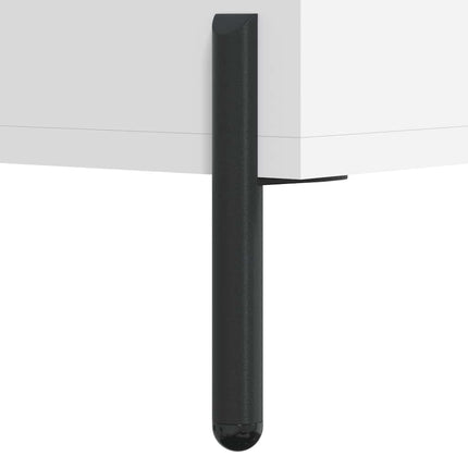 skobænk 102x35x55 cm konstrueret træ hvid