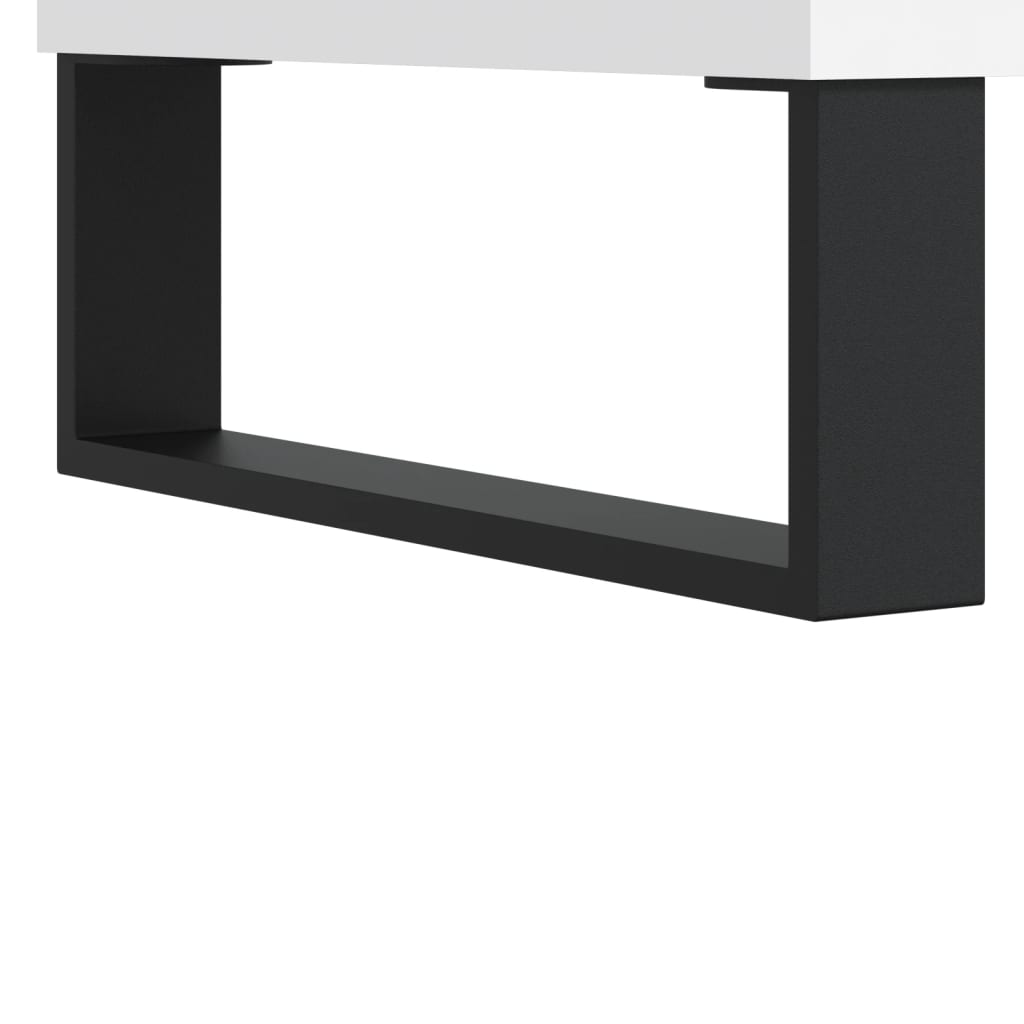 skobænk 102x35x55 cm konstrueret træ hvid