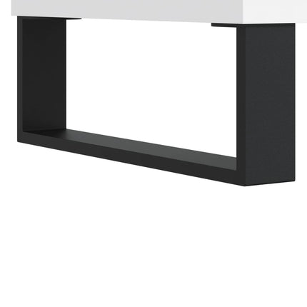 skobænk 102x35x55 cm konstrueret træ hvid